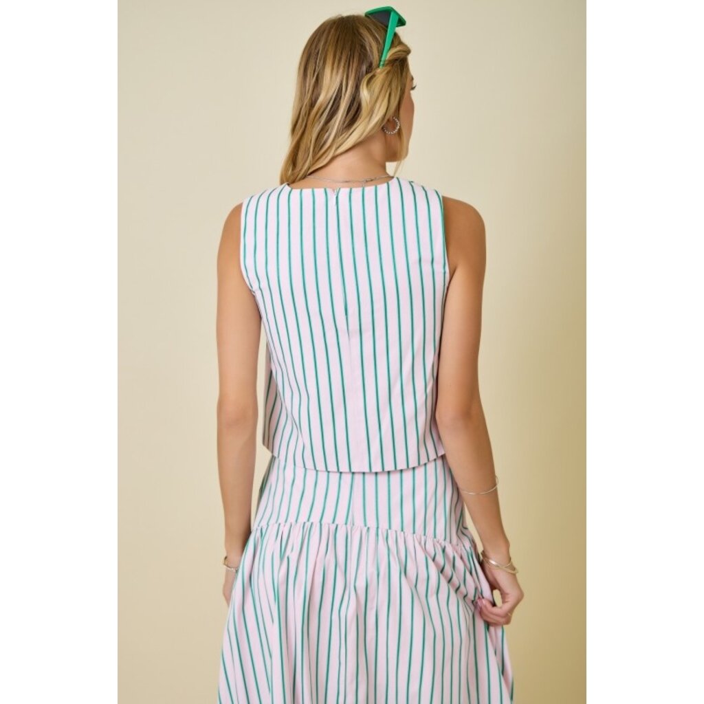 Day + Moon Day + Moon Sleeveless Stripe Top