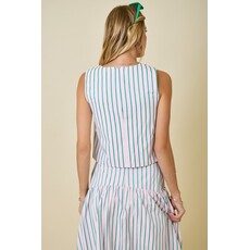 Day + Moon Day + Moon Sleeveless Stripe Top