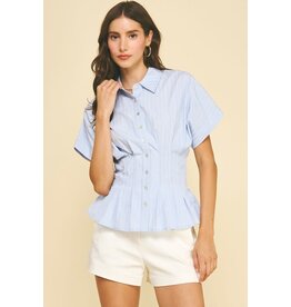 Pinch Stripe Button Down Shirt
