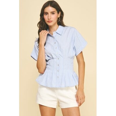 Pinch Stripe Button Down Shirt
