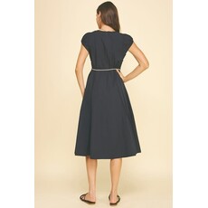 Pinch Pinch Midi Dress with Rope Belt