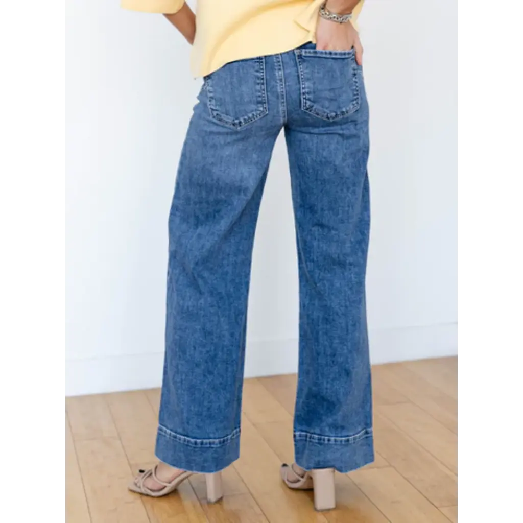 KUT Kut Maya High Rise Wide Leg Jean