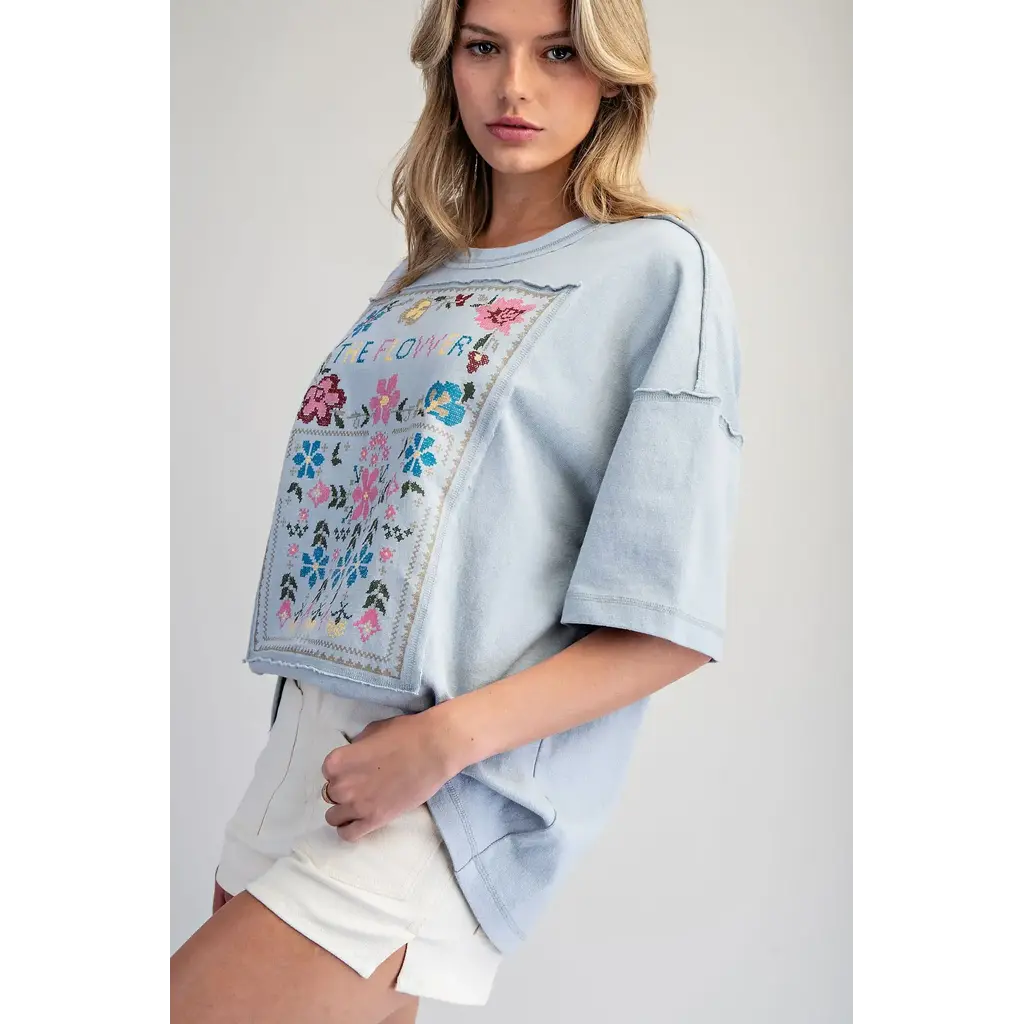 ee:some ee:some Flower Patch Graphic T-Shirt