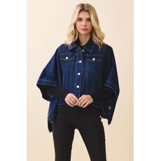 TCEC TCEC Cape Style Denim Jacket