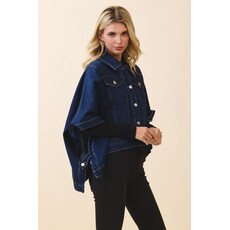 TCEC TCEC Cape Style Denim Jacket