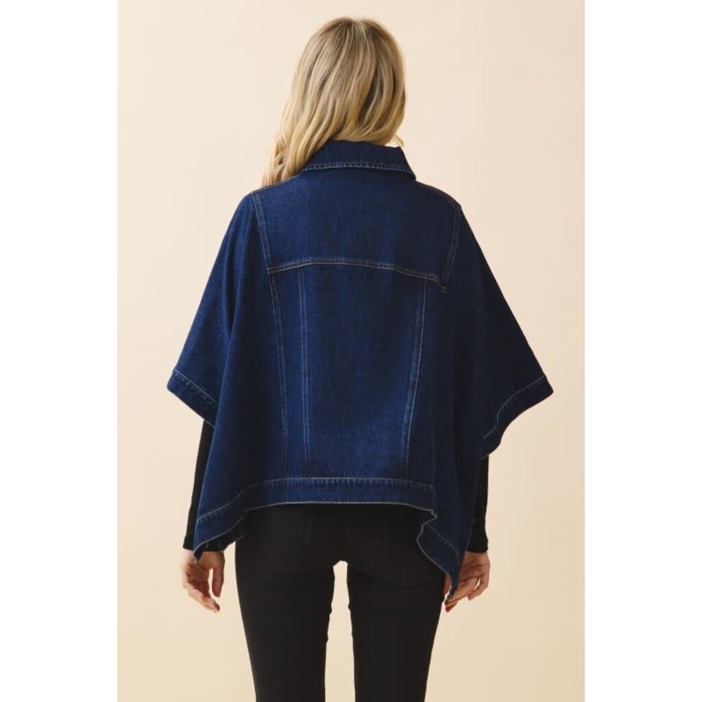 TCEC TCEC Cape Style Denim Jacket
