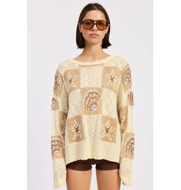 Emory Park Shell and Starfish Sweater