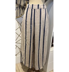 Camille & Co Striped Linen Pants