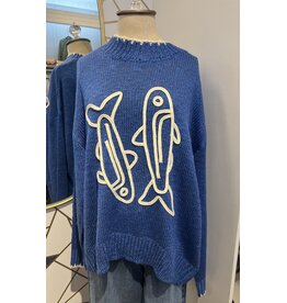 Emory Park Sardine Applique Sweater