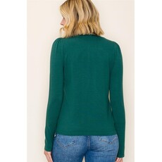 Staccato Staccato Jewel Bow Trim Pullover Sweater