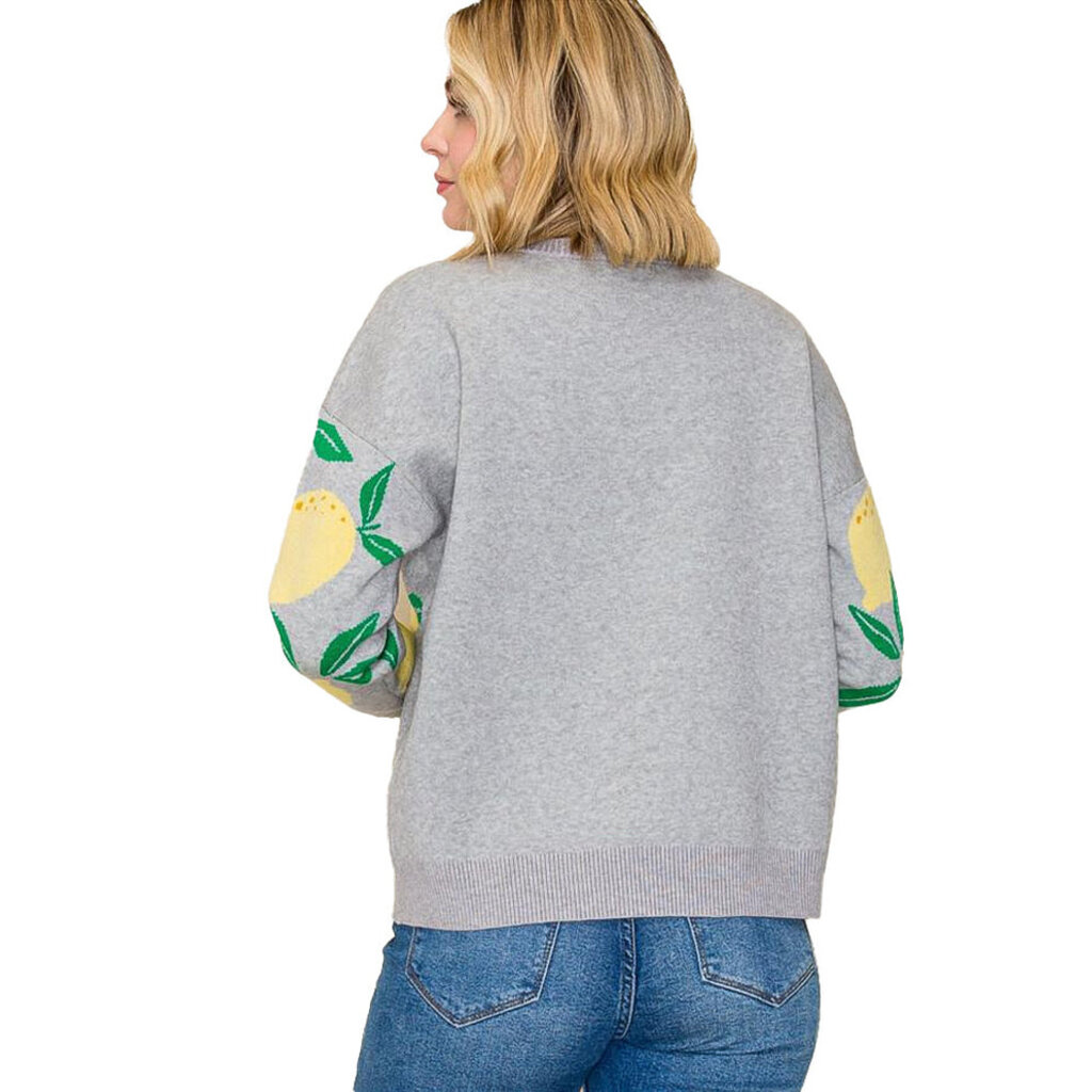 Staccato Staccato Lemon Jacquard Pullover Sweater