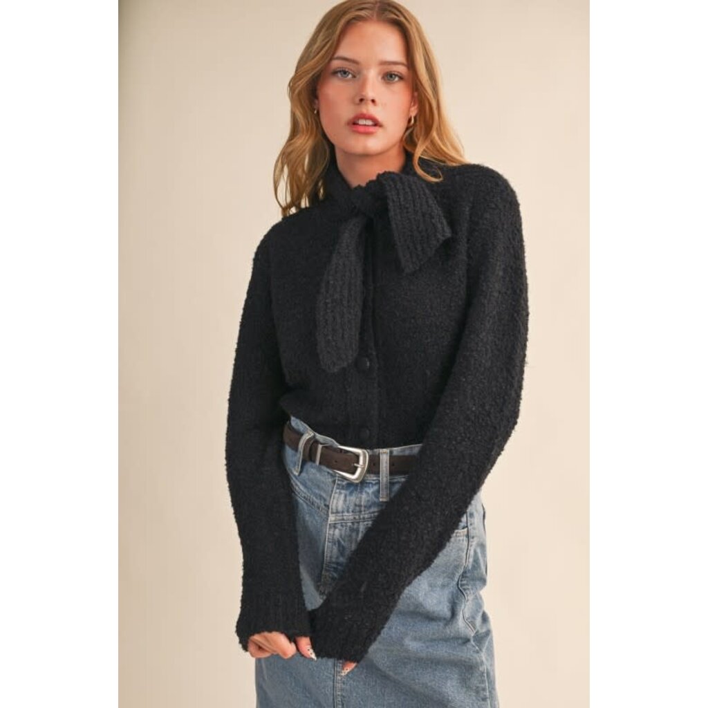 &Merci &Merci Tying Neck Sweater Cardigan