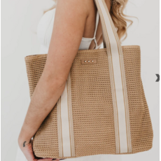 Pretty Simple Pretty Simple Ruby Raffia Tote Bag