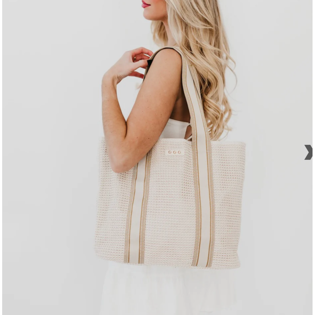 Pretty Simple Pretty Simple Ruby Raffia Tote Bag