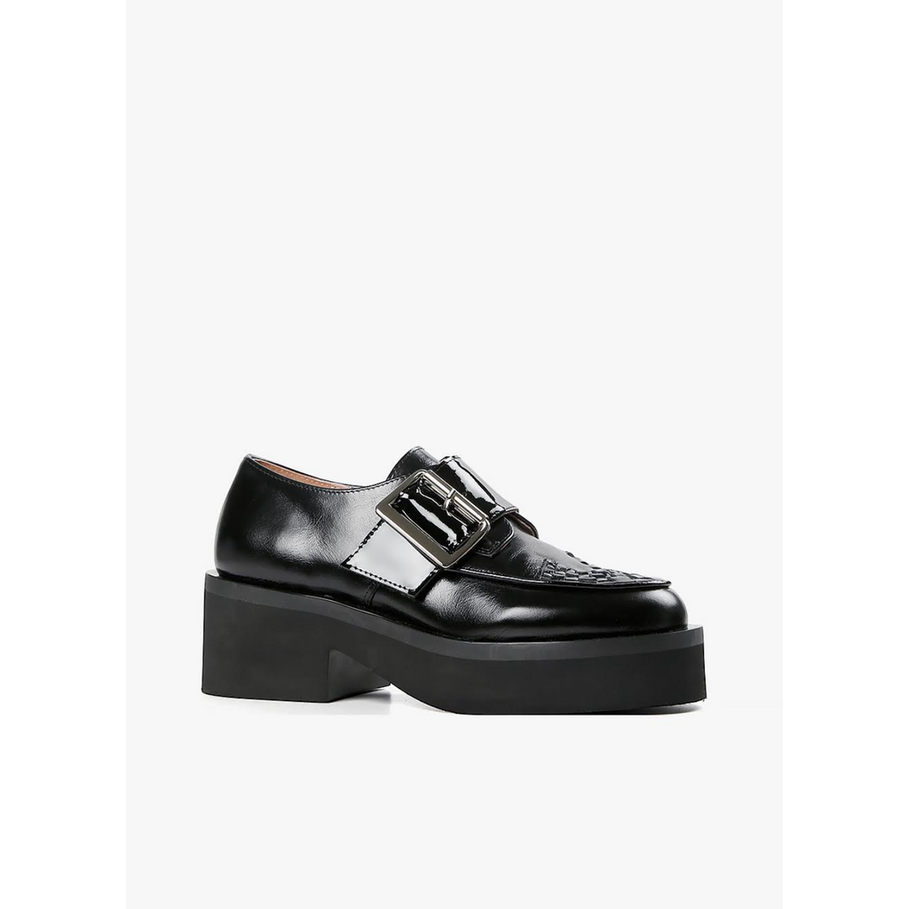 All Black All Black Woven Solid Lugg Shoe