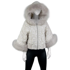 Mitchie's Matchings Mitchie's Matchings Star Jacket with Fox Fur Hood
