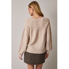 Sunday Edition Sunday Edition Long Sleeve Textured Detail Sweater