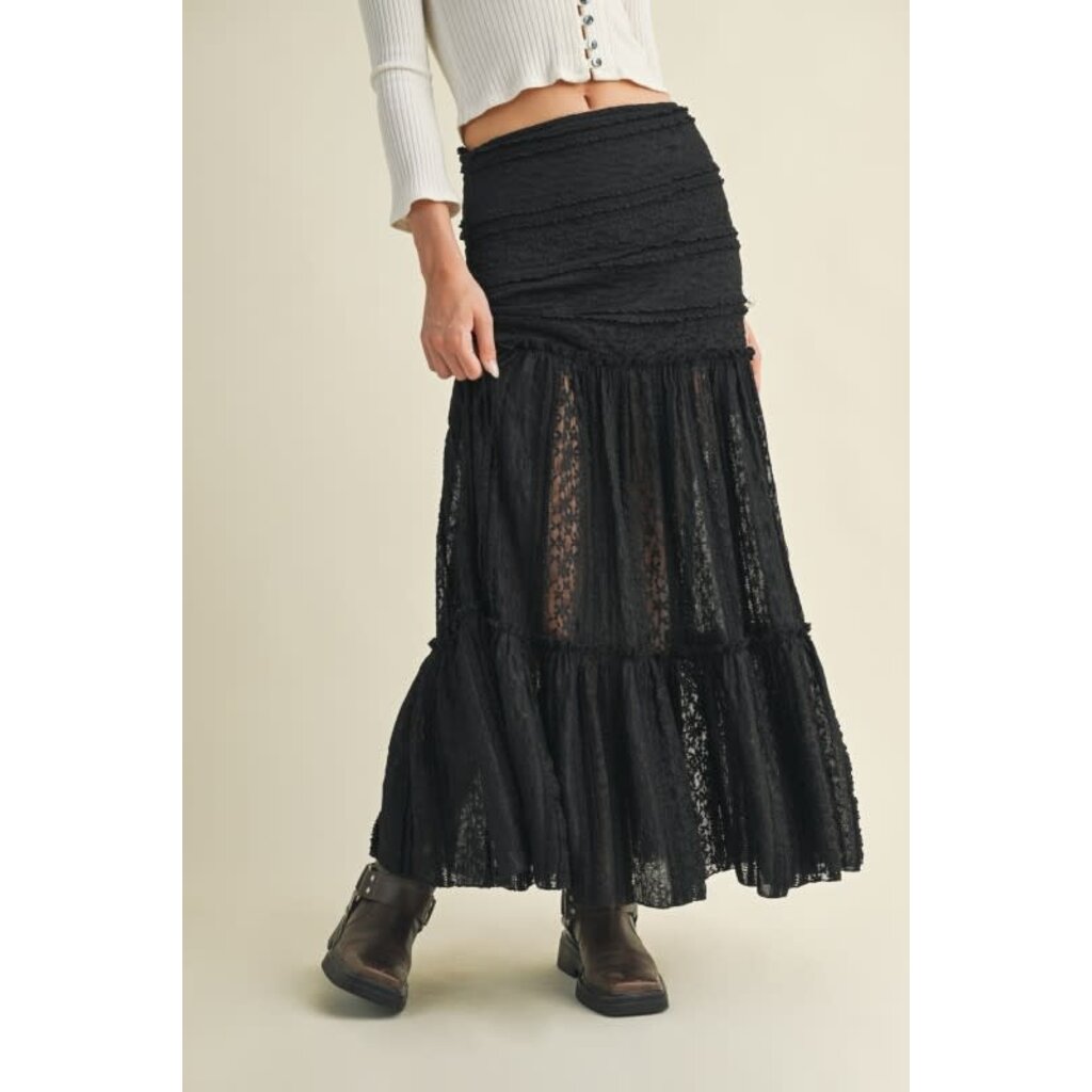 Mustard Seed Mustard Seed Tiered Lace Skirt