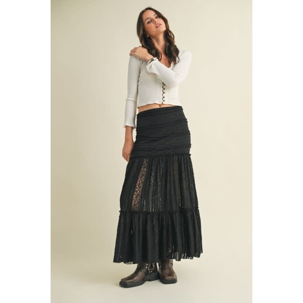 Mustard Seed Mustard Seed Tiered Lace Skirt