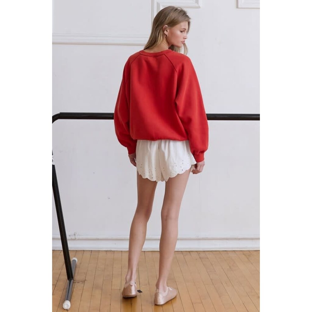 Raisonnel Raisonnel City Embroidered Fleece Sweatshirt