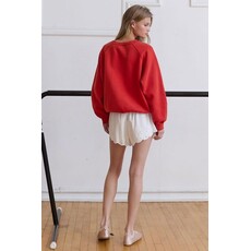 Raisonnel Raisonnel City Embroidered Fleece Sweatshirt