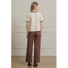 Raisonnel Raisonnel Feeling Lucky Embroidered Ringer Tee