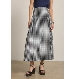 Raisonnel Gingham Check Midi Skirt
