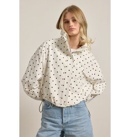 Raisonnel Polka Dot Pullover Jacket