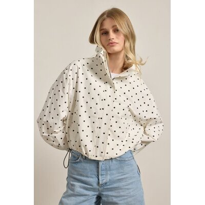 Raisonnel Polka Dot Pullover Jacket