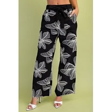 Gigio Gigio Floral Embroidered Pants