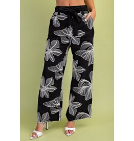 Gigio Floral Embroidered Pants