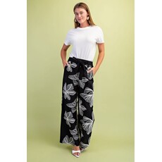 Gigio Gigio Floral Embroidered Pants