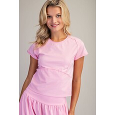 ee:some ee:some Mineral Washed Solid Cropped Tee