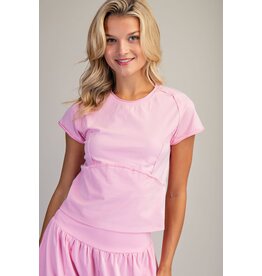 ee:some Mineral Washed Solid Cropped Tee