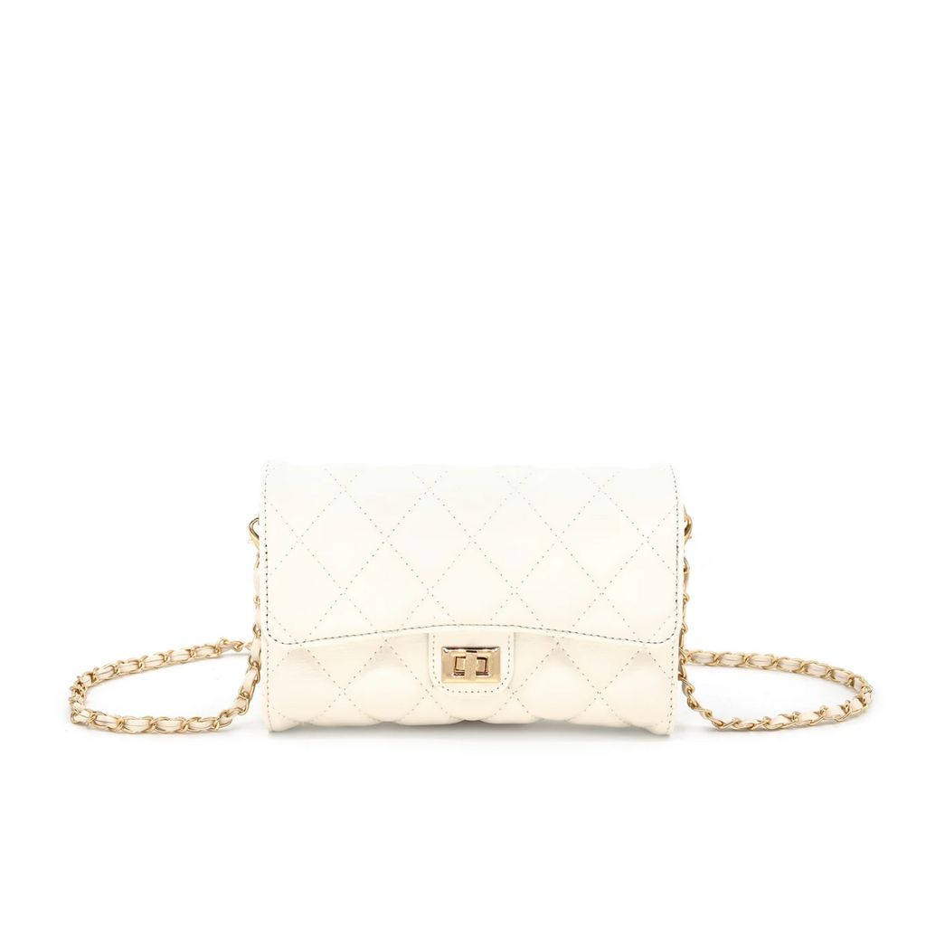 BC Bags BC Bags Quilted Handbag with Chain Strap