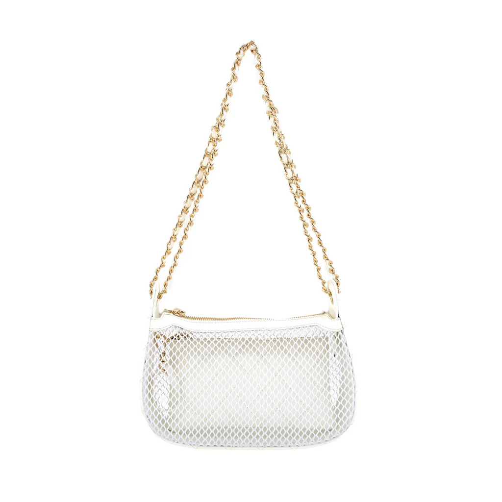 BC Bags BC Bags Mesh Handbag with Chain Strap