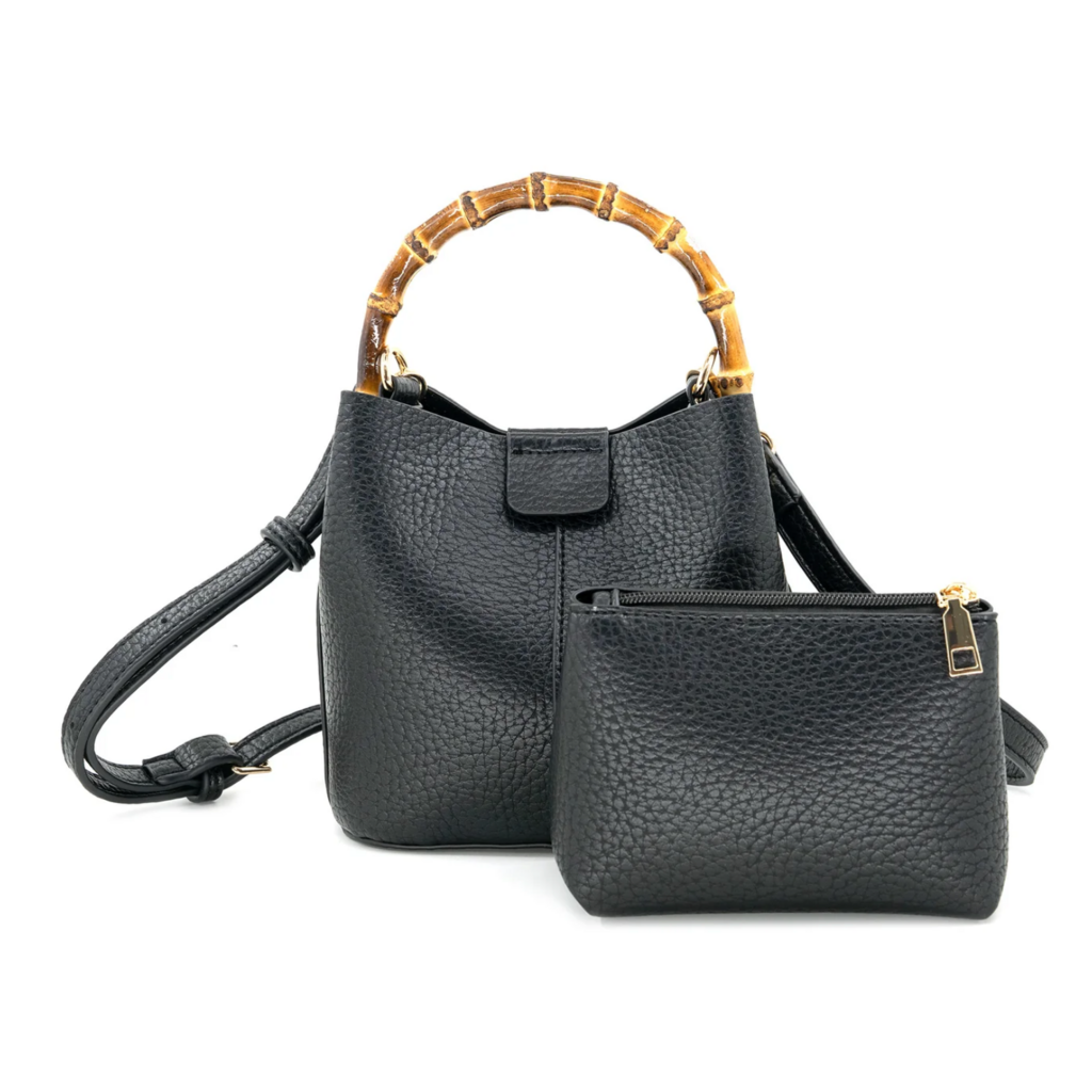 BC Bags BC Bags Bucket Bag with Bamboo Handle