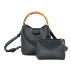 BC Bags BC Bags Bucket Bag with Bamboo Handle