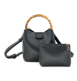 BC Bags Bucket Bag with Bamboo Handle