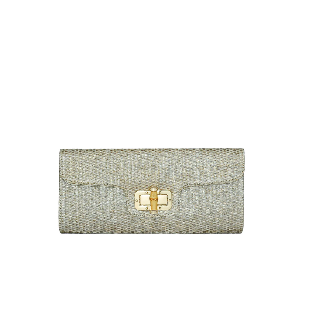 BC Bags BC Bags Straw Bag with Removable Chain Strap