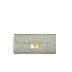 BC Bags BC Bags Straw Bag with Removable Chain Strap