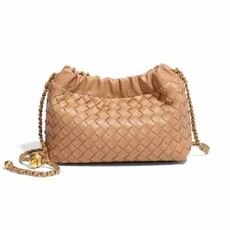Hatzzi Hatzzi Woven Small Crossbody with Chain Strap