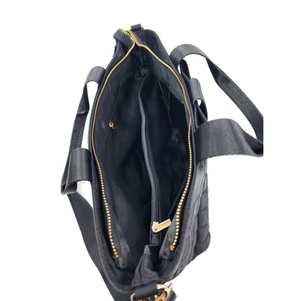 Hatzzi Hatzzi Bow Nylon Medium Tote Crossbody Bag