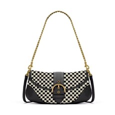 Hatzzi Hatzzi Small Woven Flap Shoulder Bag
