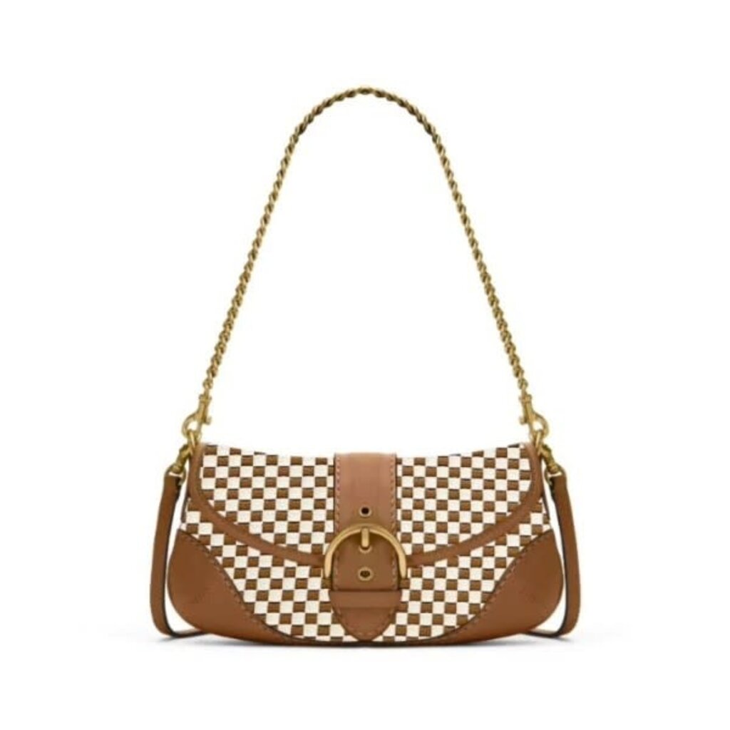 Hatzzi Hatzzi Small Woven Flap Shoulder Bag