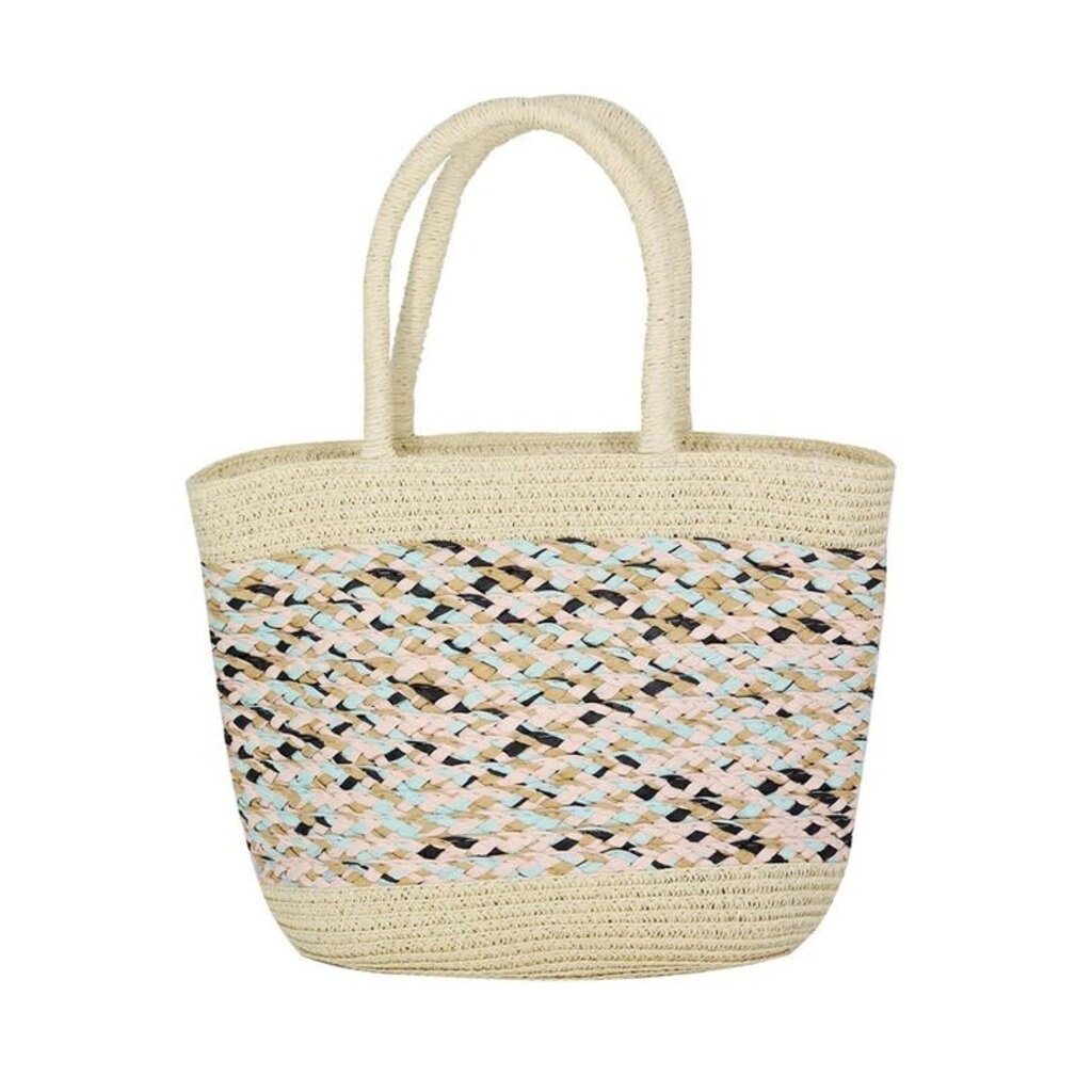 Wona Wona Mixed Color Straw Bag