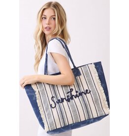 Wona Vintage SUNSHINE Fringe Tote Bag