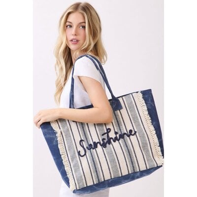 Wona Vintage SUNSHINE Fringe Tote Bag