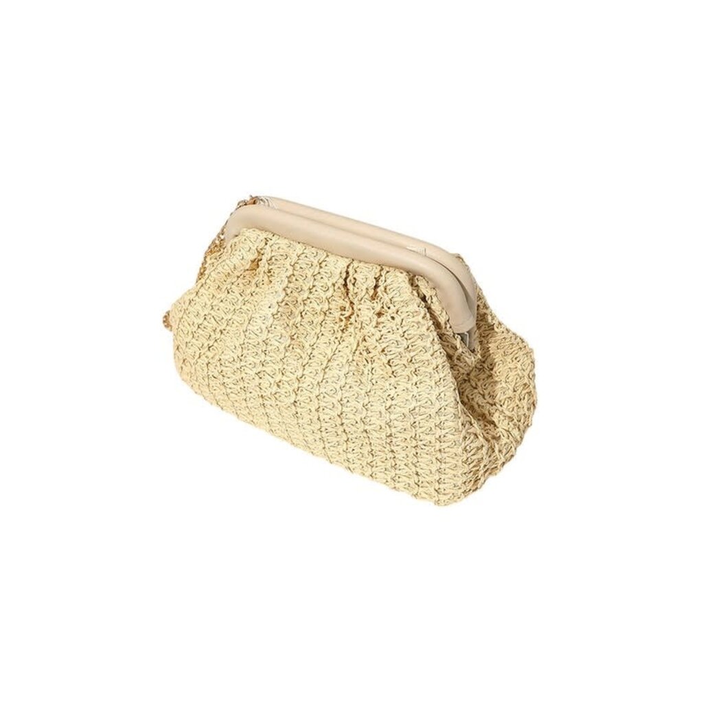 Wona Wona Woven Raffia Clutch/ Crossbody