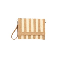 Wona Wona Woven Foldover Wristlet Clutch